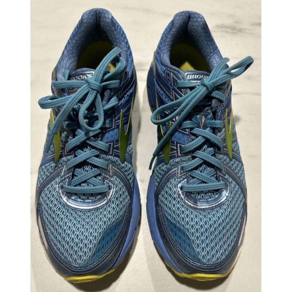 Brooks Adrenaline GTS 17 Azure Blue Lime Punch W 120231 1B464 Womens Size 10